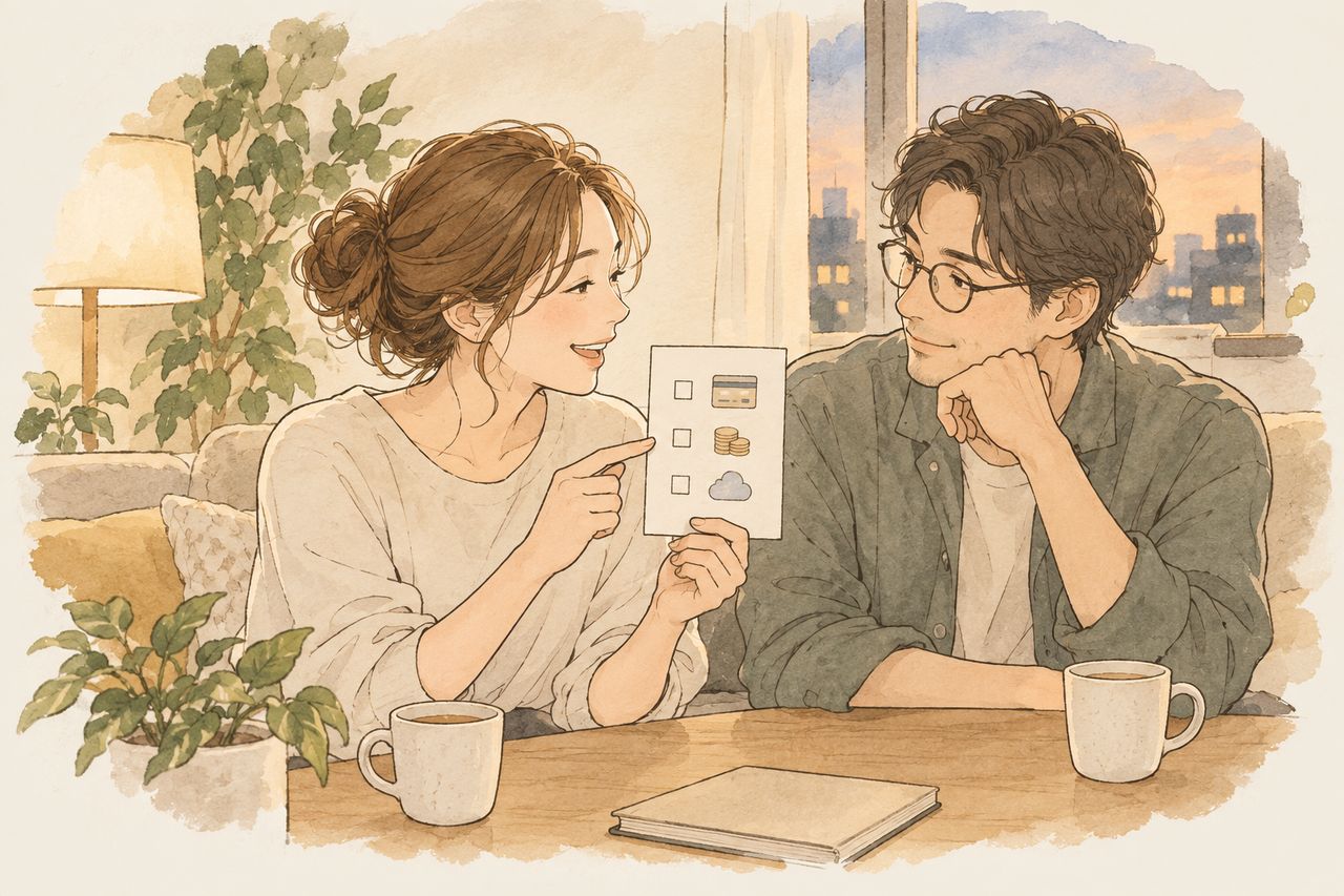 口座などが「ある」ことだけを、ひとに見せて伝えている